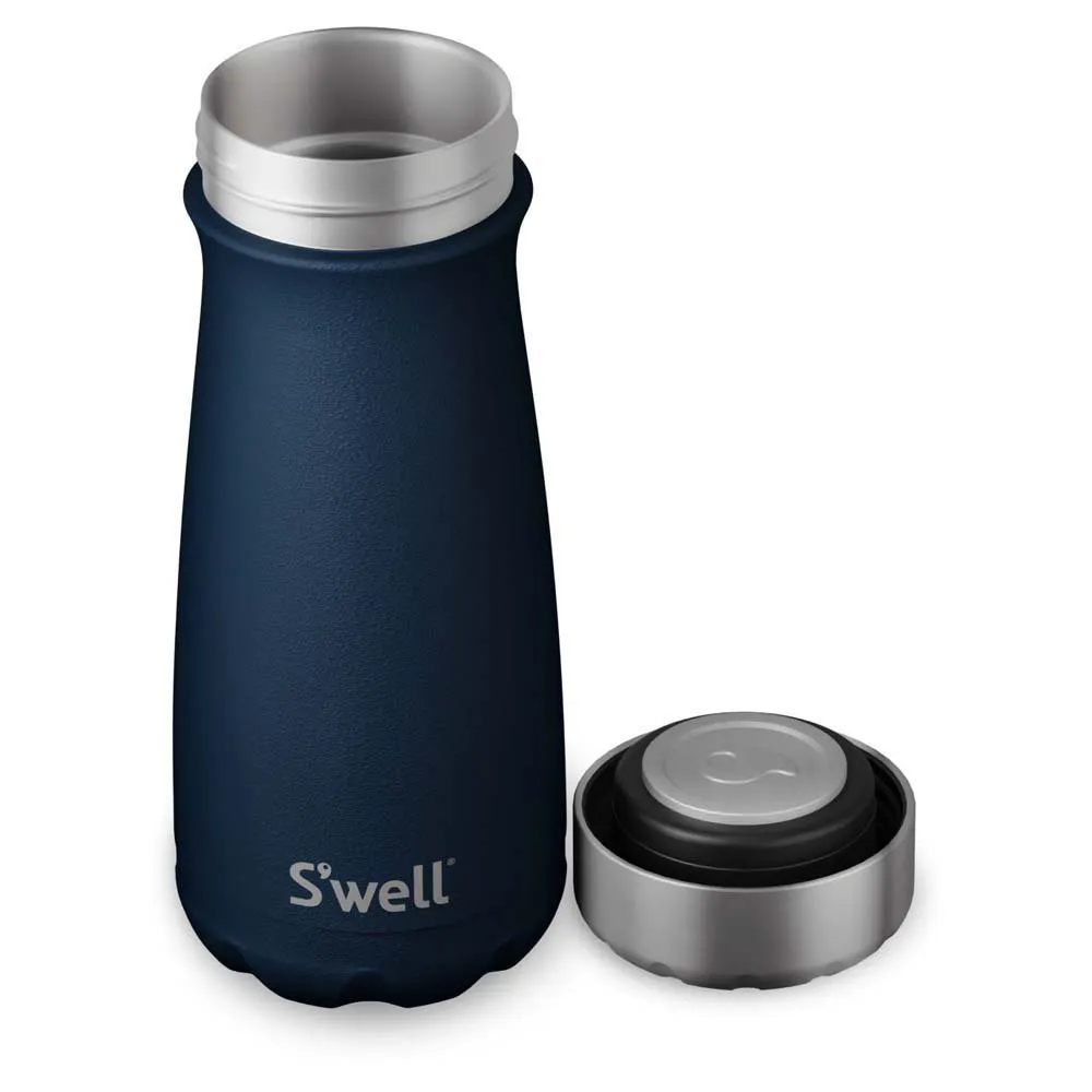 S'well Azurite 470ml Wide Mouth Traveler Thermosflasche, Navy, One Size S'well Azurite 470ml Wide Mouth Traveler Thermosflasche, Navy, One Size