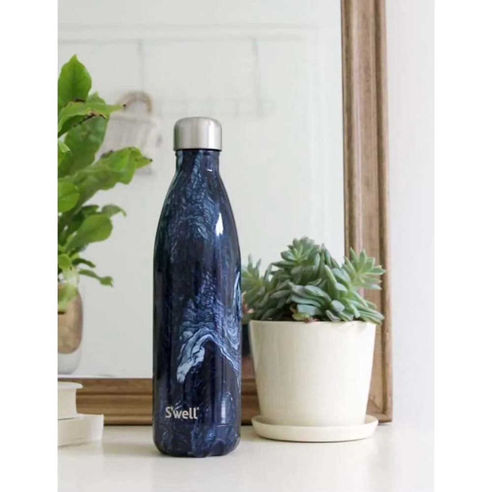 S'well Azurite Marble 750ml Thermosflasche, Navy, One Size S'well Azurite Marble 750ml Thermosflasche, Navy, One Size