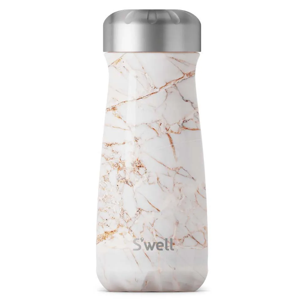 S'well Calacatta Gold 470ml Wide Mouth Traveler Thermosflasche, White / gold, One Size S'well Calacatta Gold 470ml Wide Mouth Traveler Thermosflasche, White / gold, One Size