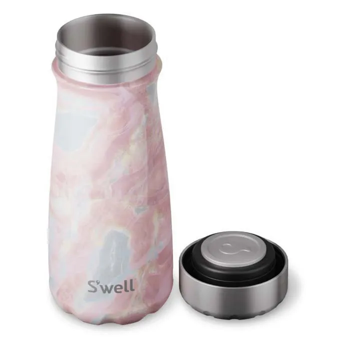 S'well Geode Rose 470ml Wide Mouth Traveler Thermosflasche, Pink, One Size S'well Geode Rose 470ml Wide Mouth Traveler Thermosflasche, Pink, One Size