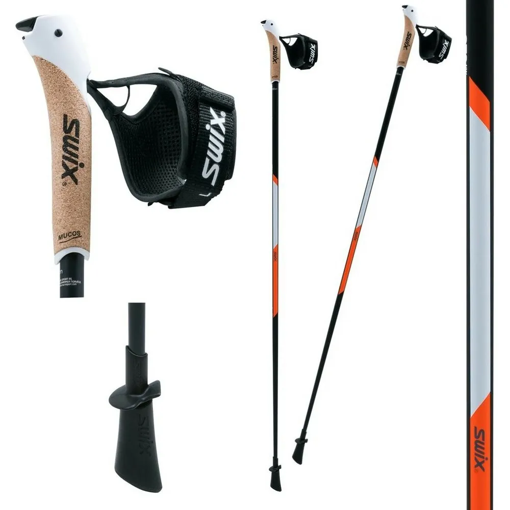 Swix Ct3 Pcc T&go Stöcke unisex, Black, 125cm Swix Ct3 Pcc T&go Stöcke unisex, Black, 125cm