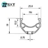 SXT 388276 Basic 27.5´´ Mtb Hinterrad, Silver, One Size