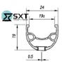 SXT 388887 Neuro Disc 2r Qr 6b 27.5´´ Mtb Hinterrad, Black, One Size, Shimano/Sram HG