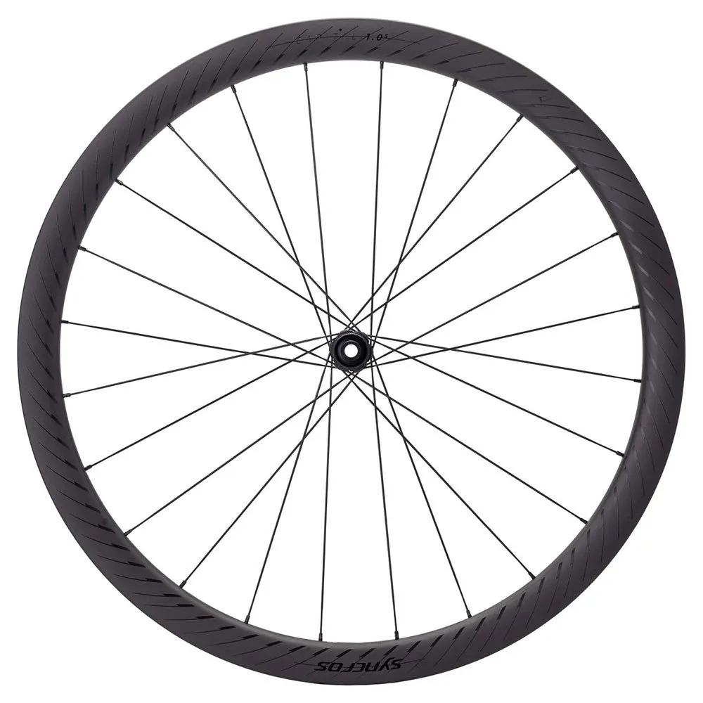 Syncros Capital 1.0s 700c Cl Disc Tubeless Rennrad-vorderrad, Black matt, 12 x 100mm Syncros Capital 1.0s 700c Cl Disc Tubeless Rennrad-vorderrad, Black matt, 12 x 100mm