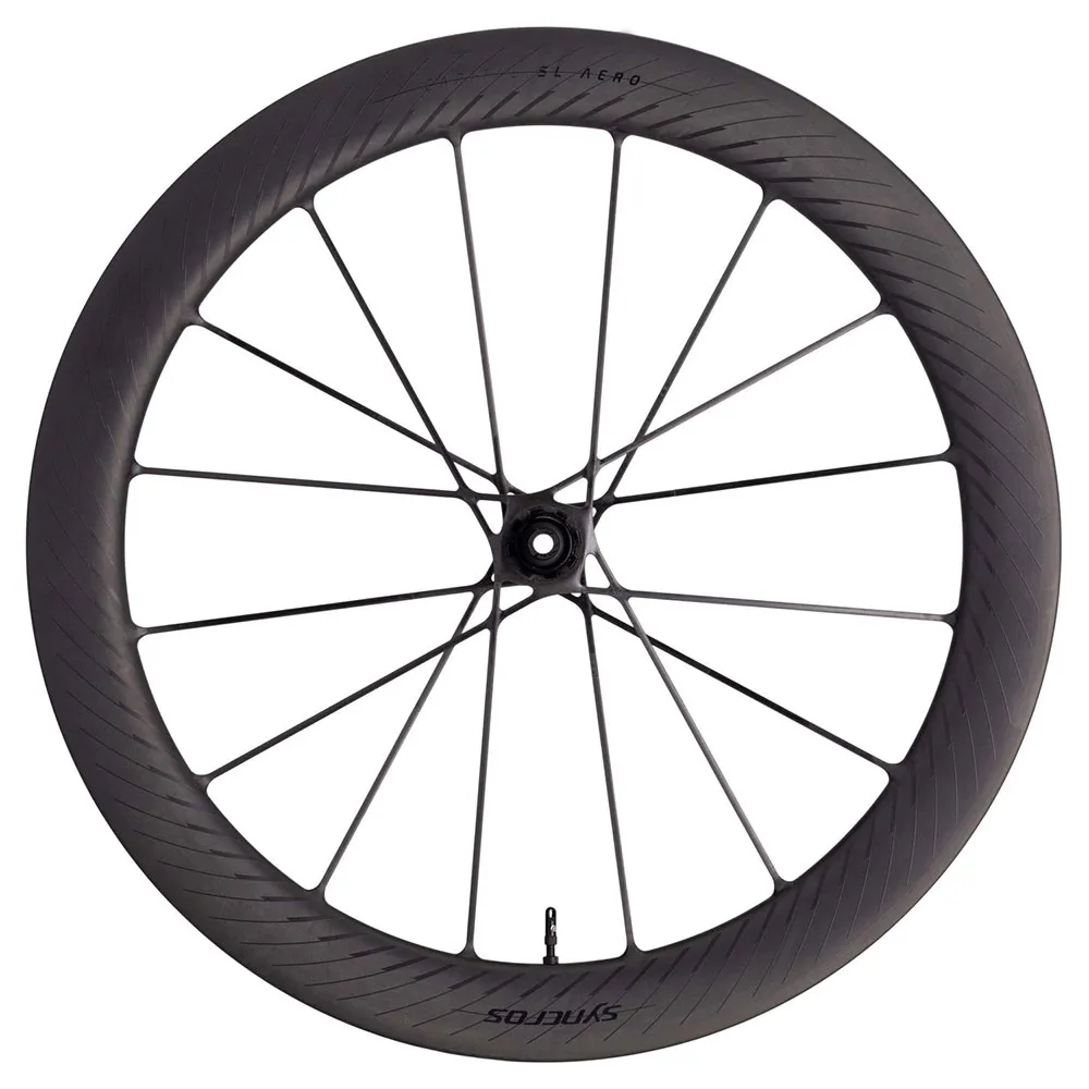 Syncros Capital Sl Aero 700c Cl Disc Tubeless Rennrad-vorderrad, Black matt, 12 x 100mm Syncros Capital Sl Aero 700c Cl Disc Tubeless Rennrad-vorderrad, Black matt, 12 x 100mm