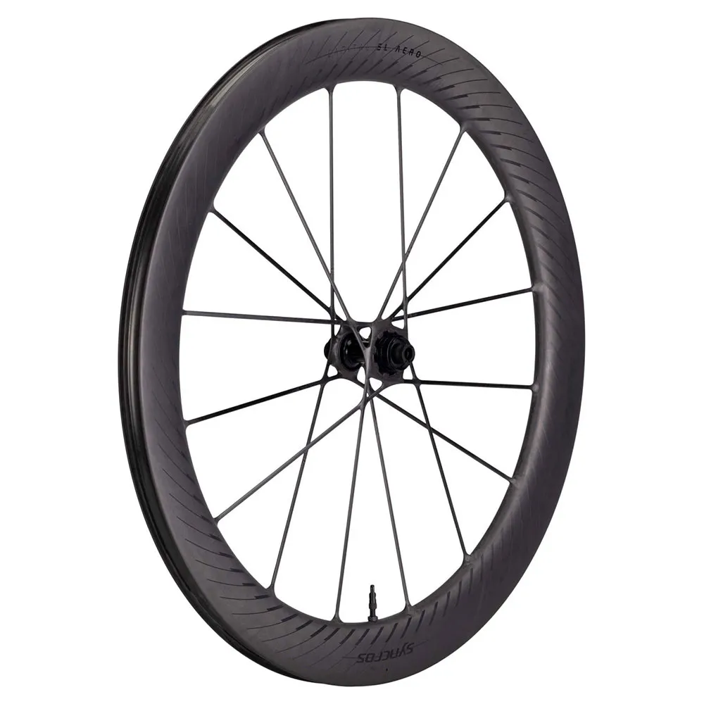 Syncros Capital Sl Aero 700c Cl Disc Tubeless Rennrad-vorderrad, Black matt, 12 x 100mm Syncros Capital Sl Aero 700c Cl Disc Tubeless Rennrad-vorderrad, Black matt, 12 x 100mm