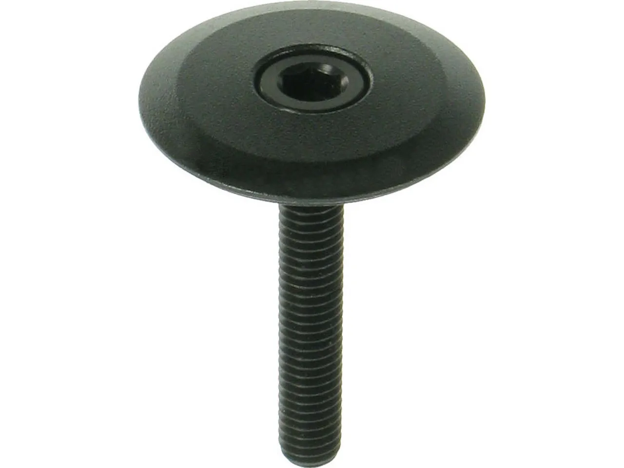 Syntace Litecap Ahead Kappe, Raceblack, 1 1/8"