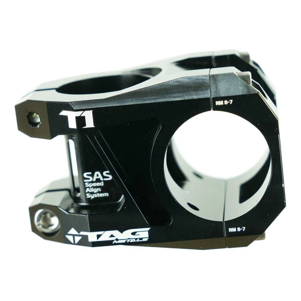 Tag Metals T1 T6 31.8 Mm Fahrradvorbau, Black, 33mm