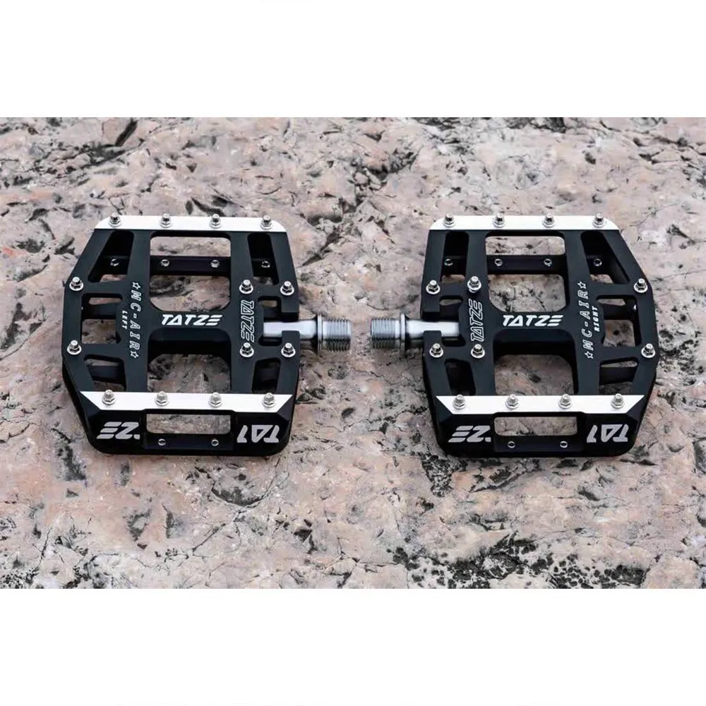 TATZE Mc Air Titanium Pedale, Black / silver, One Size