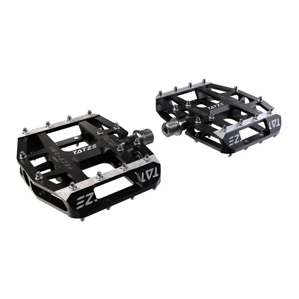 TATZE Mc Air Titanium Pedale, Black / silver, One Size