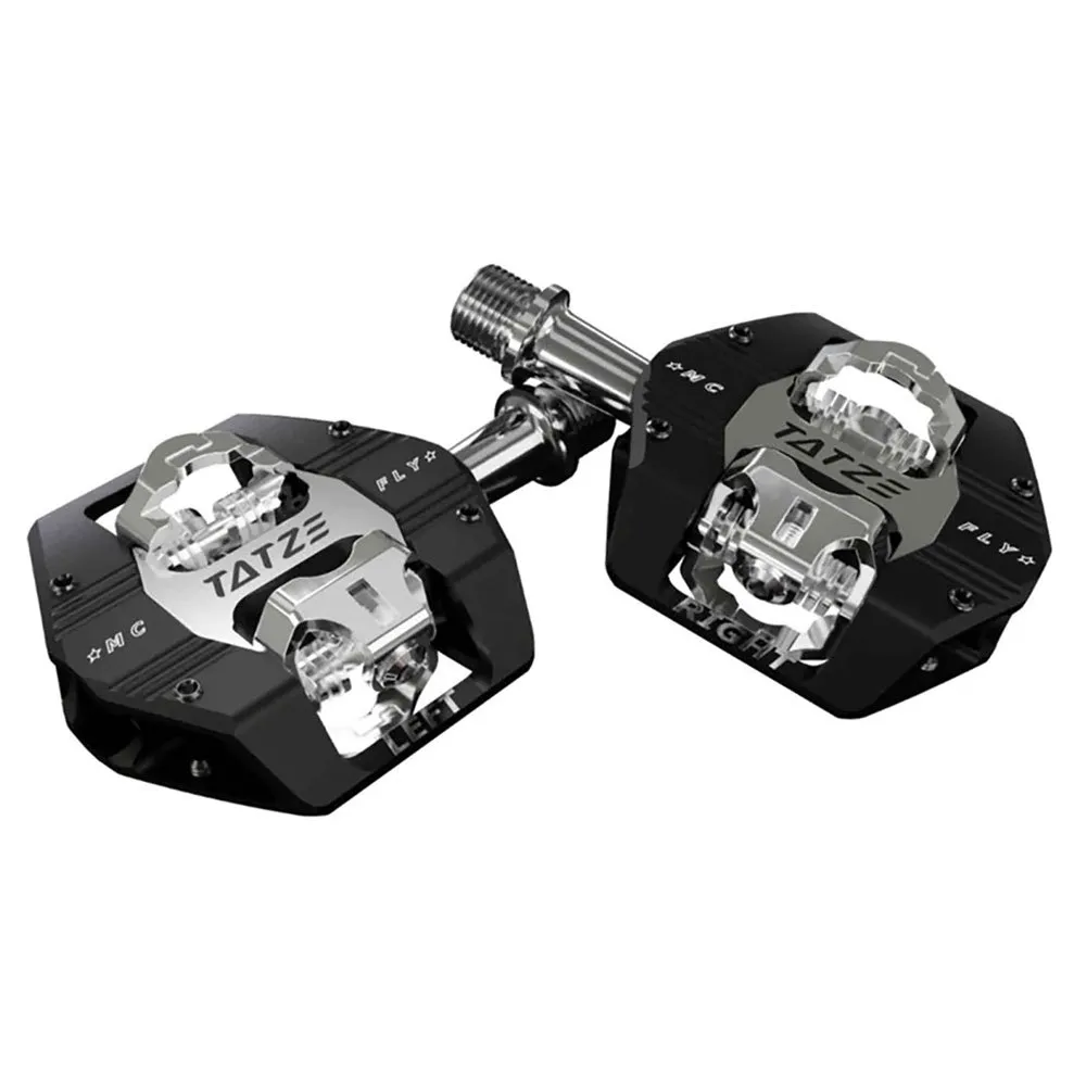 TATZE Mc-fly Pedale, Black / silver, One Size TATZE Mc-fly Pedale, Black / silver, One Size
