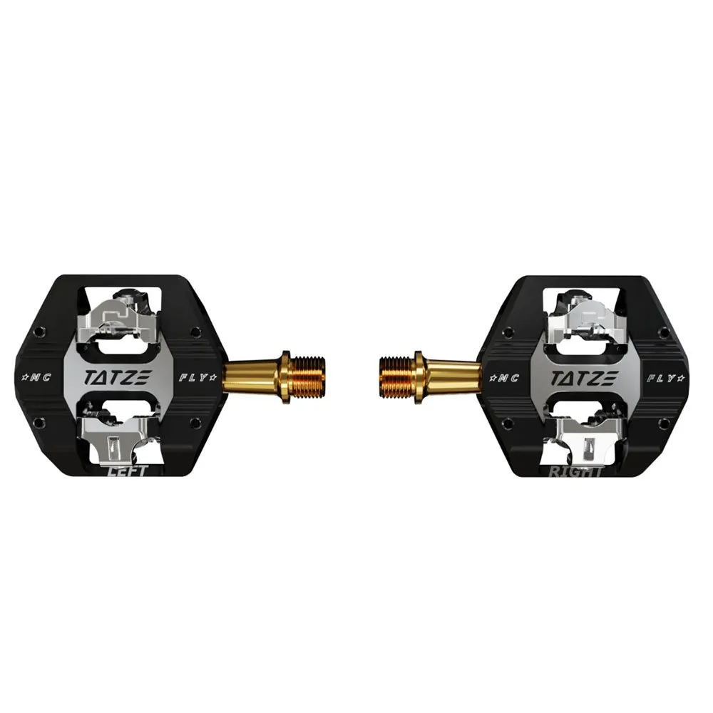 TATZE Mc Fly Titanium Pedale, Black / silver, One Size TATZE Mc Fly Titanium Pedale, Black / silver, One Size