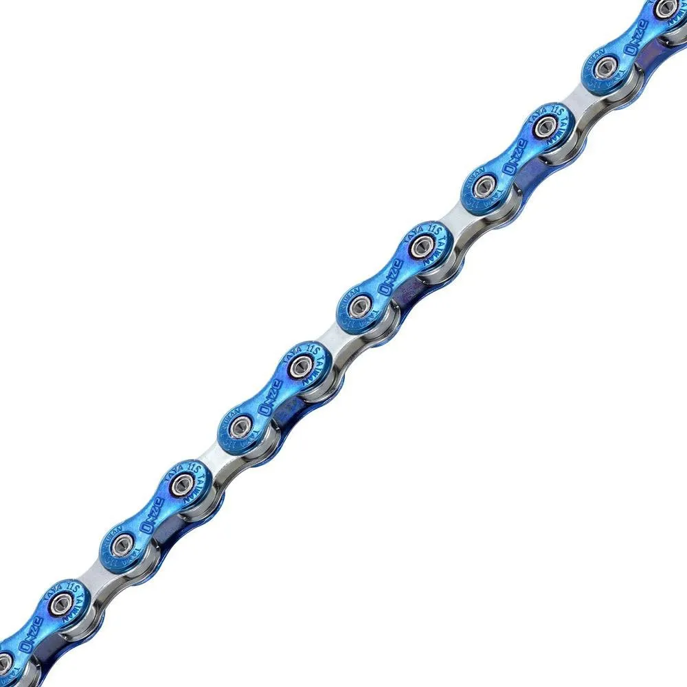 TAYA Tolv Galaxy Conector Sigma+ Kette, Blue / silver, 126 Links, 11s TAYA Tolv Galaxy Conector Sigma+ Kette, Blue / silver, 126 Links, 11s