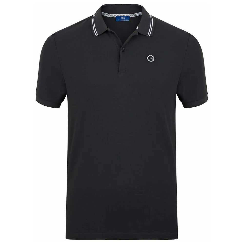 Tbs Maddipol Kurzarm-poloshirt, Black Tbs Maddipol Kurzarm-poloshirt, Black