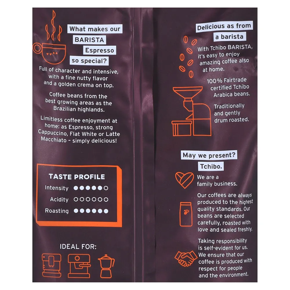 Tchibo Barista Espresso 1kg Kaffeebohnen, Brown, One Size Tchibo Barista Espresso 1kg Kaffeebohnen, Brown, One Size