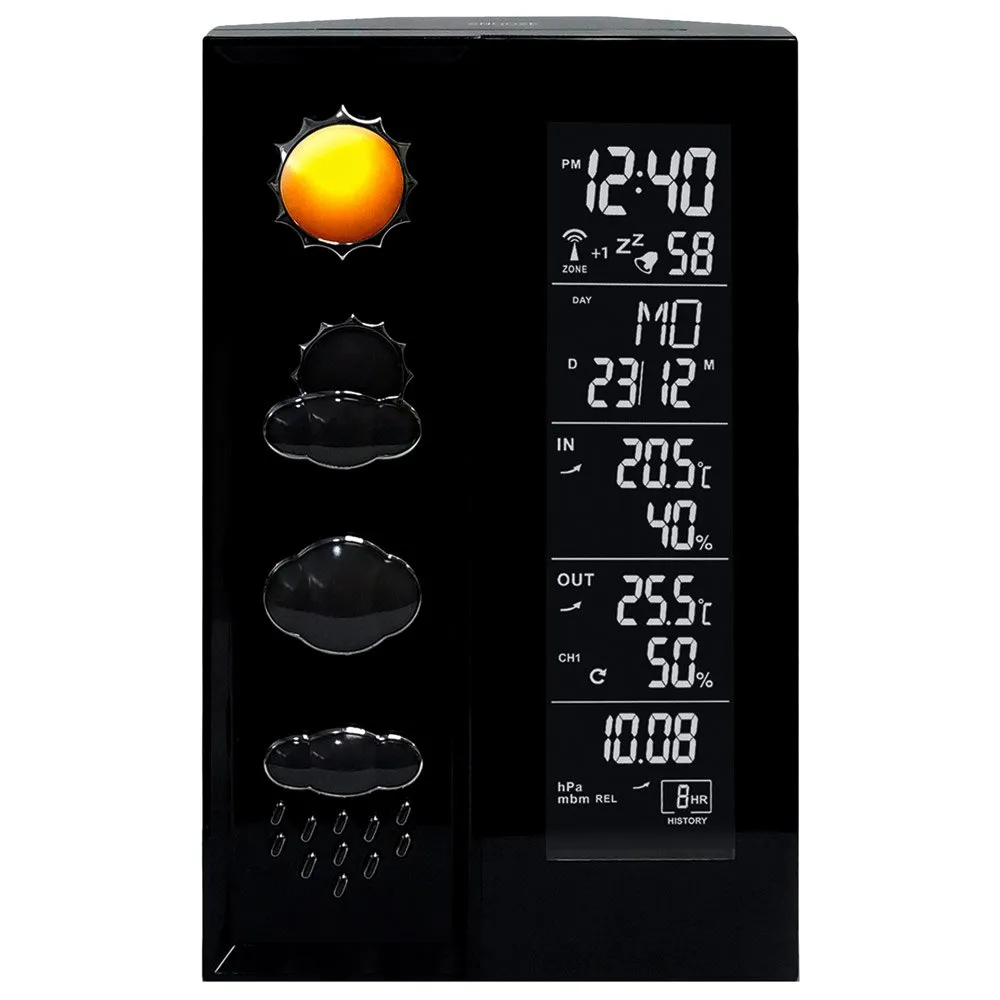 Technoline Ws 6650 Wetterstation, Black, One Size, EU Plug 220V Technoline Ws 6650 Wetterstation, Black, One Size, EU Plug 220V