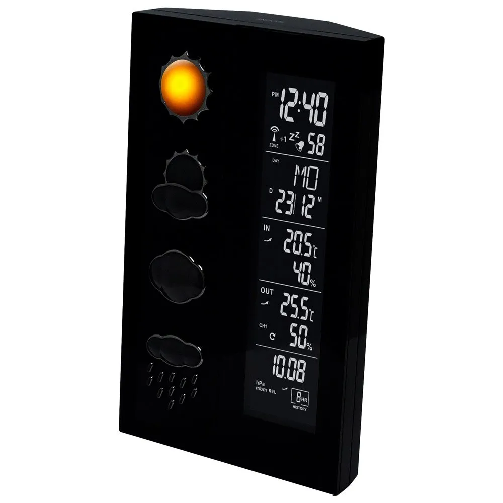 Technoline Ws 6650 Wetterstation, Black, One Size, EU Plug 220V Technoline Ws 6650 Wetterstation, Black, One Size, EU Plug 220V
