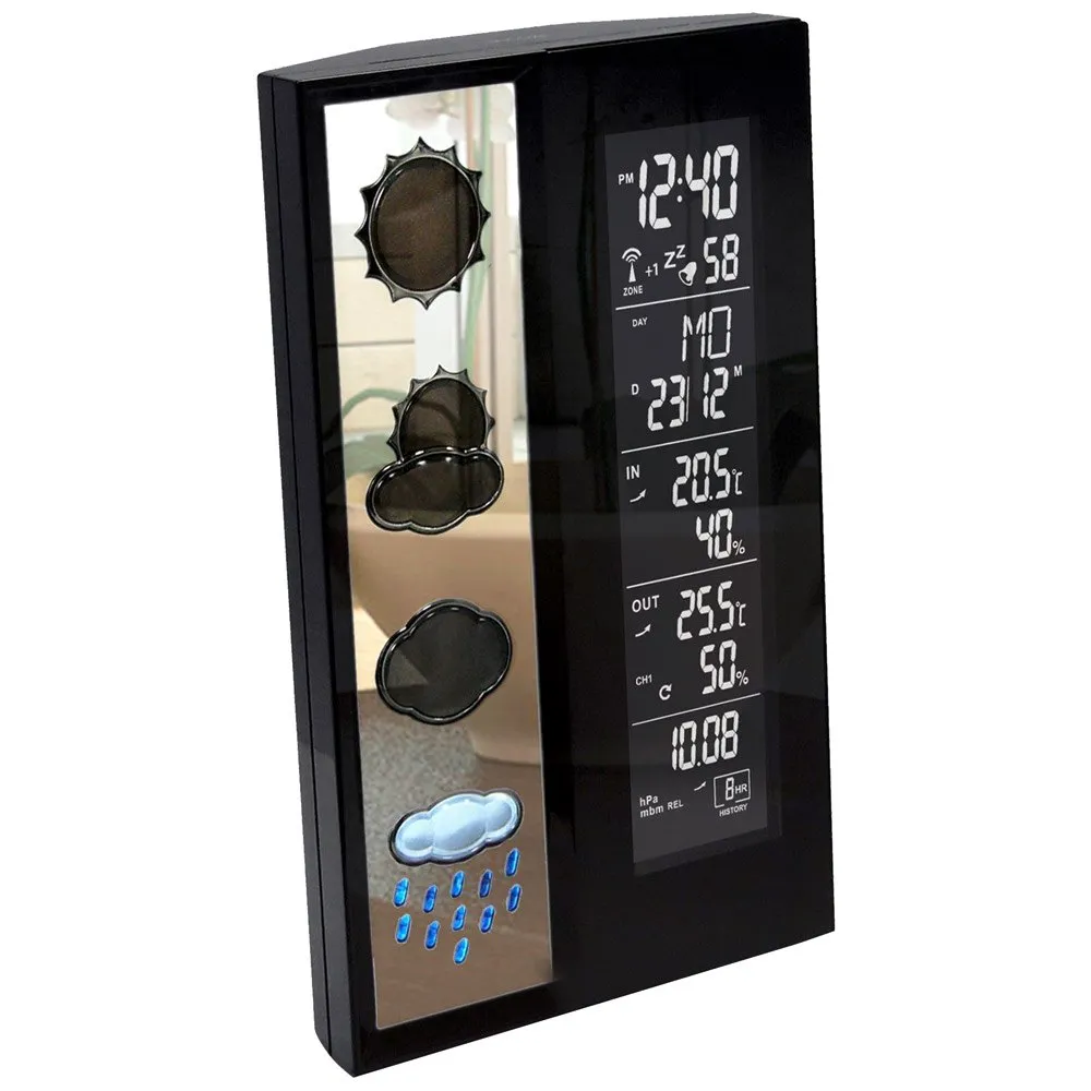 Technoline Ws 6650 Wetterstation, Black, One Size, EU Plug 220V Technoline Ws 6650 Wetterstation, Black, One Size, EU Plug 220V