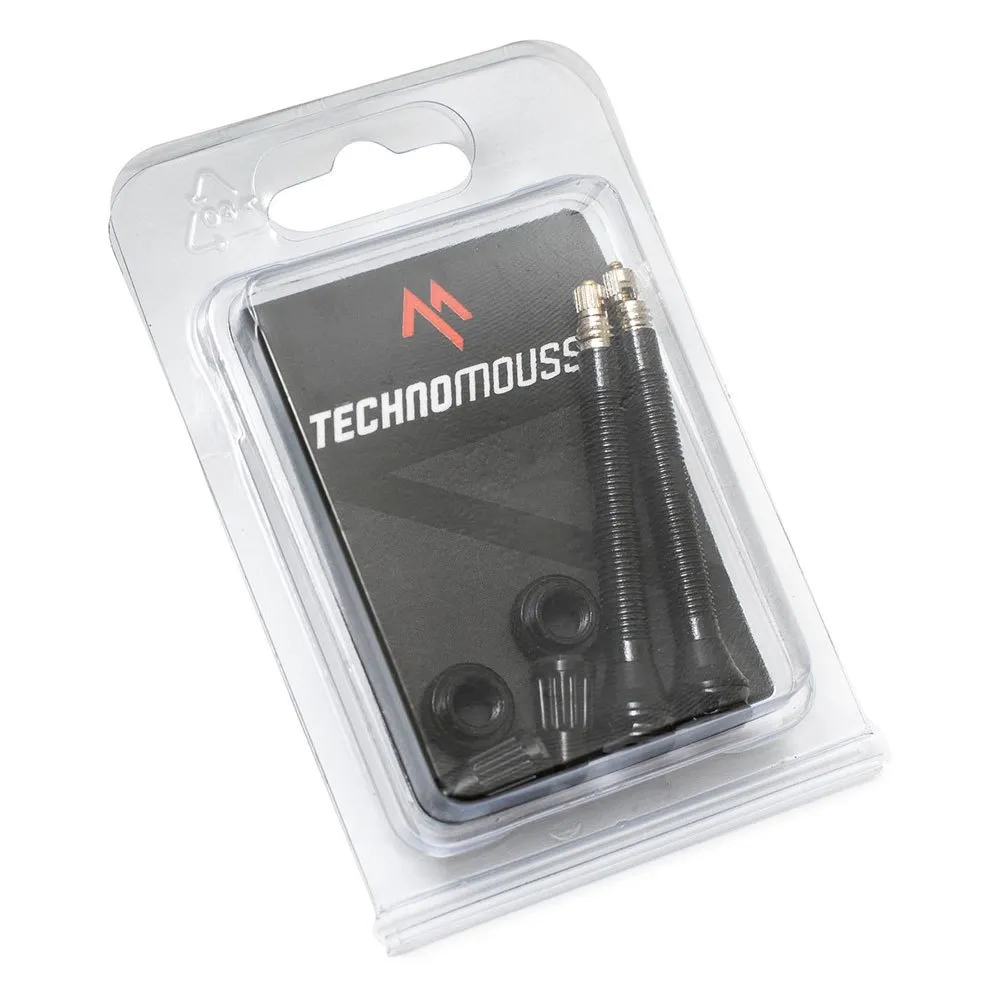 Technomousse Tubeless Ventile 2 Einheiten, Black, 55mm