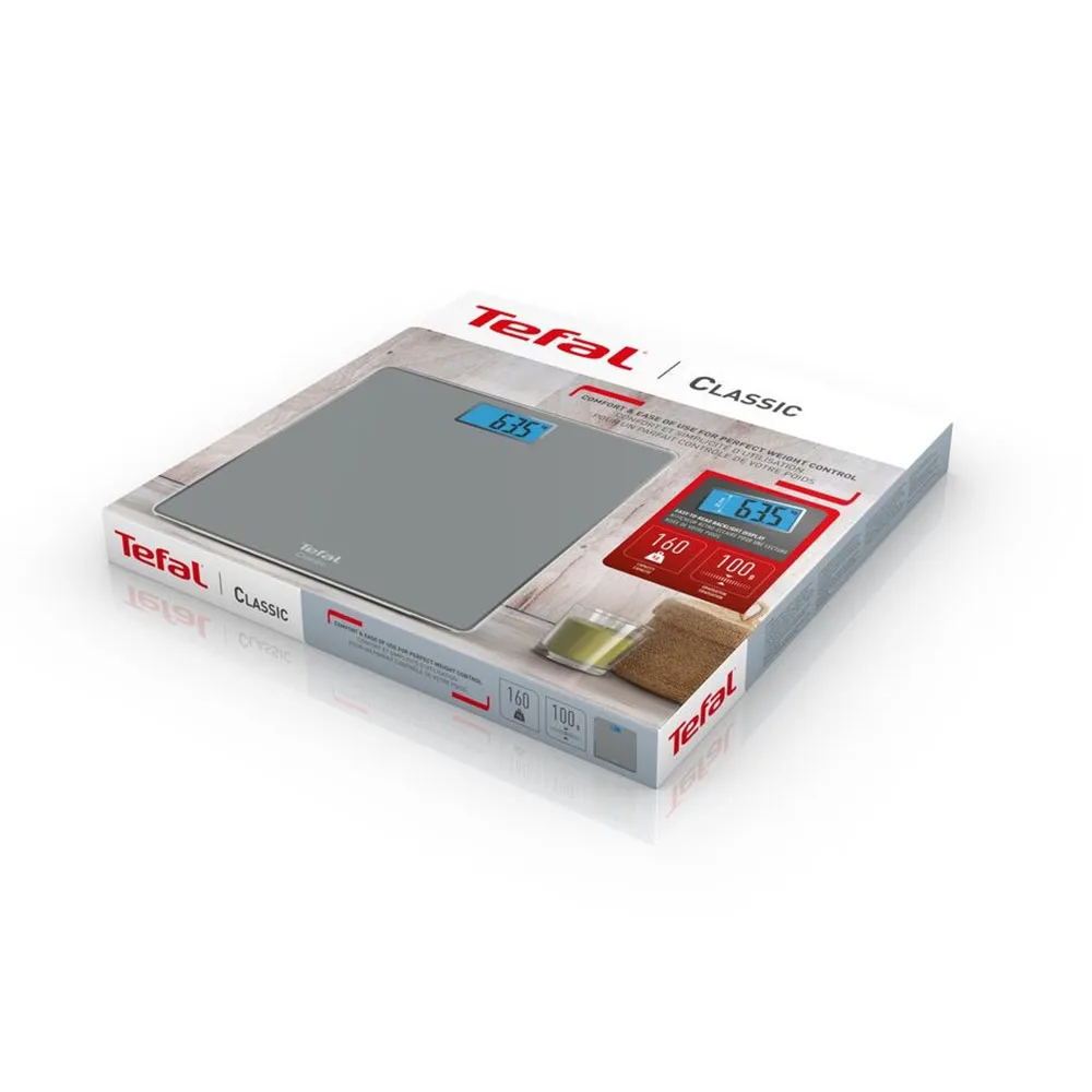 Tefal Classic Pp1500 Square Waage, Silver, One Size Tefal Classic Pp1500 Square Waage, Silver, One Size