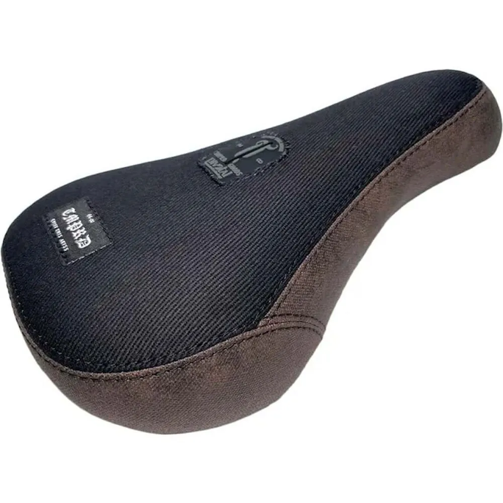 Tempered Pleather Fat Sattel, Black / brown, One Size Tempered Pleather Fat Sattel, Black / brown, One Size