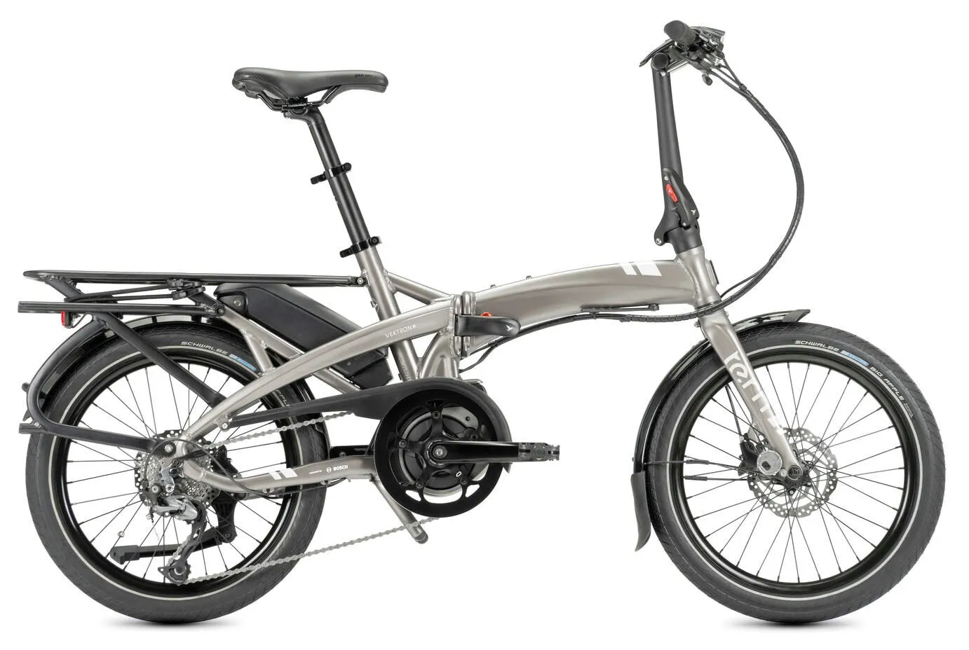 Tern Vektron Q9 satin metallic silver / silver 20" 400 Wh Faltrahmen, Hersteller-satin metallic silver / silver, U
