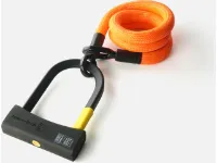 tex-lock eyelet Kettenschloss + D-lock Mini-Bügelschloss