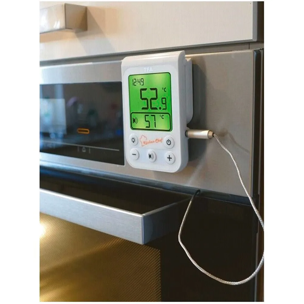Tfa Dostmann 14.1510.02 Kitchen Chef Digital Bbq Thermometer, White, One Size Tfa Dostmann 14.1510.02 Kitchen Chef Digital Bbq Thermometer, White, One Size