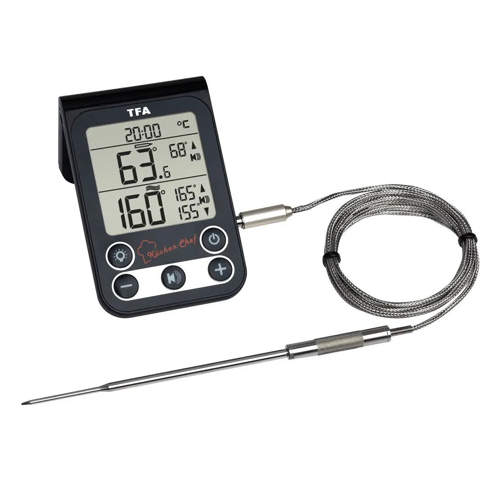Tfa Dostmann 14.1512.01 Kitchen Chef Thermometer, Black / silver, One Size Tfa Dostmann 14.1512.01 Kitchen Chef Thermometer, Black / silver, One Size