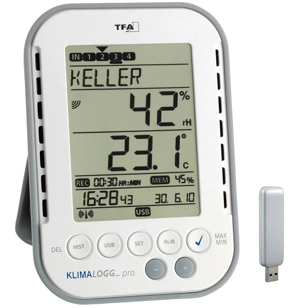 Tfa Dostmann 30.3039 Klimalogg Pro Wetterstation, One size, EU Plug 220V Tfa Dostmann 30.3039 Klimalogg Pro Wetterstation, One size, EU Plug 220V