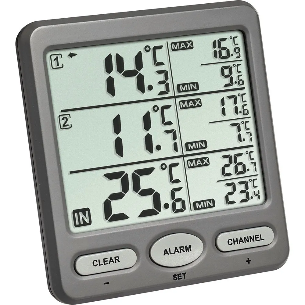 Tfa Dostmann 30.3062.10 Trio Thermometer, Grey, One Size Tfa Dostmann 30.3062.10 Trio Thermometer, Grey, One Size