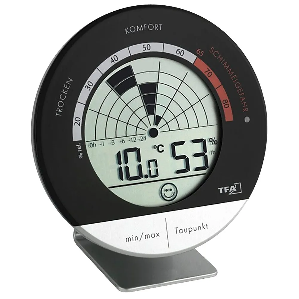 Tfa Dostmann 30.5032 Mould Radar Digital Thermometer, Black / silver, One Size Tfa Dostmann 30.5032 Mould Radar Digital Thermometer, Black / silver, One Size