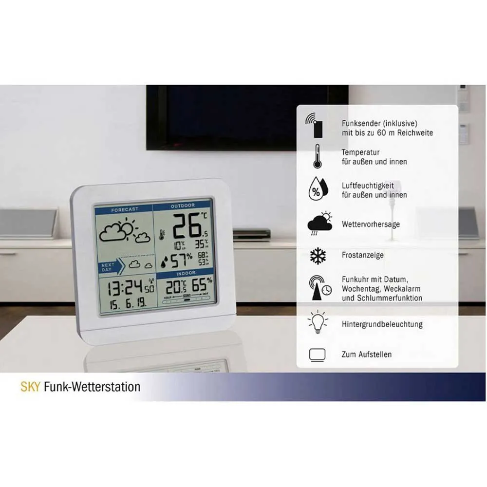 Tfa Dostmann 35.1152.02 Wetterstationsanzeige, White, One Size