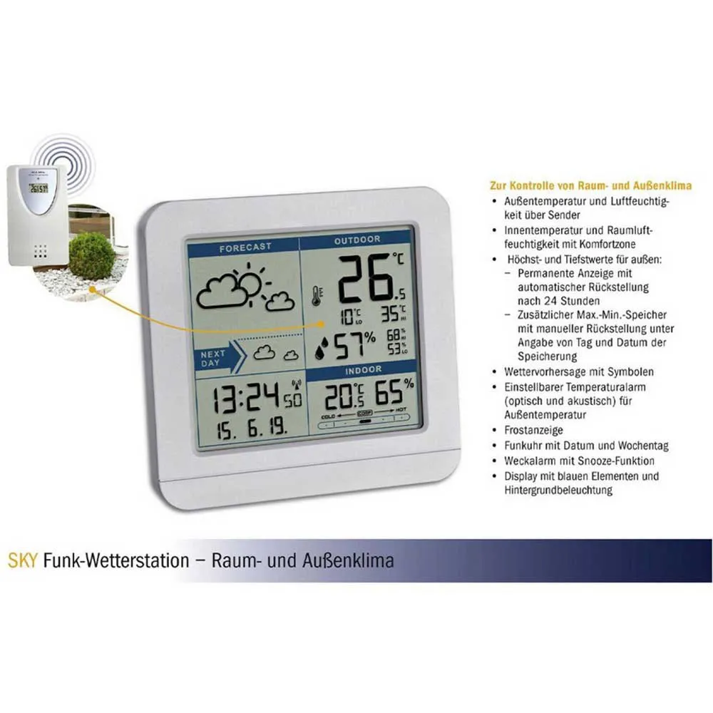 Tfa Dostmann 35.1152.02 Wetterstationsanzeige, White, One Size