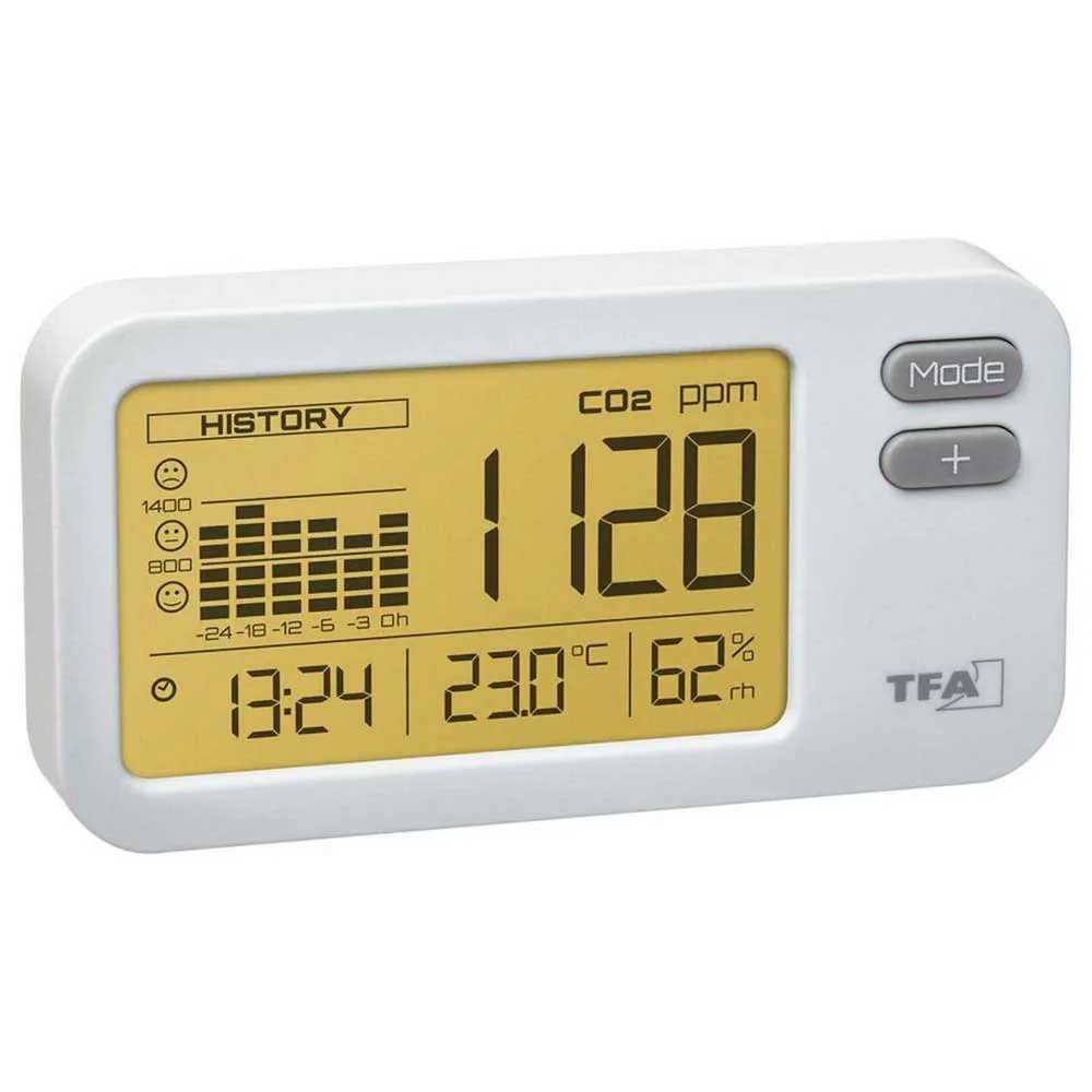 Tfa Dostmann Aircon2ntrol Coach Thermometer Und Hygrometer, White, One Size Tfa Dostmann Aircon2ntrol Coach Thermometer Und Hygrometer, White, One Size