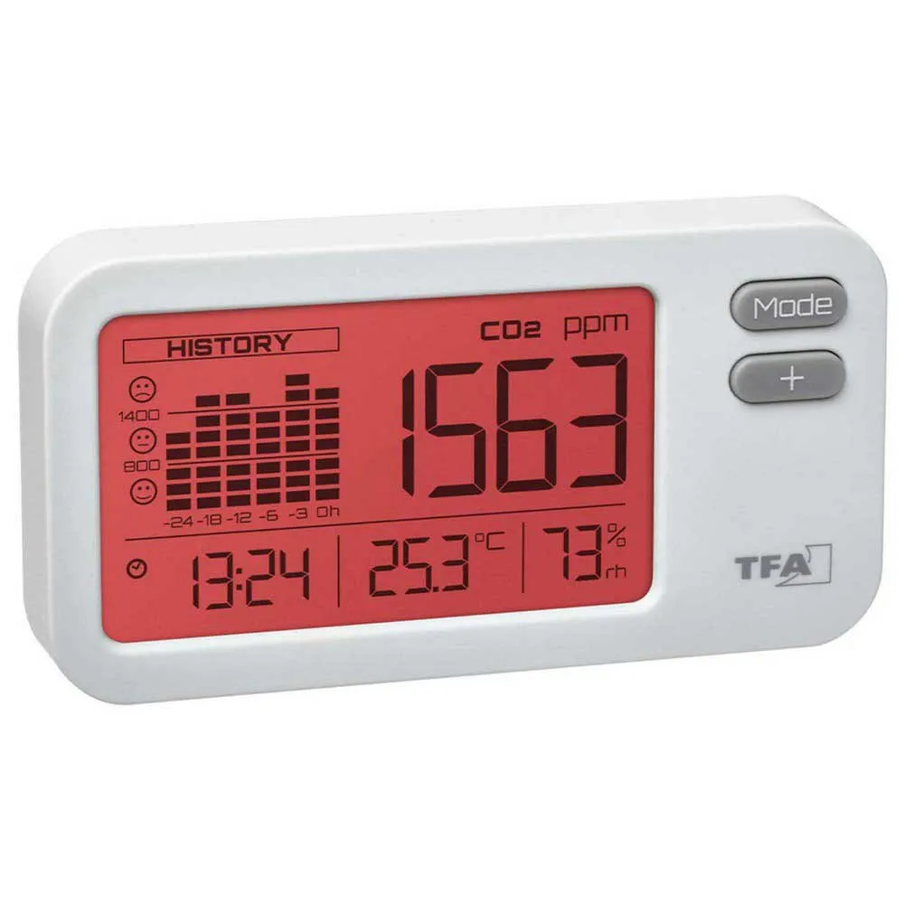 Tfa Dostmann Aircon2ntrol Coach Thermometer Und Hygrometer, White, One Size Tfa Dostmann Aircon2ntrol Coach Thermometer Und Hygrometer, White, One Size