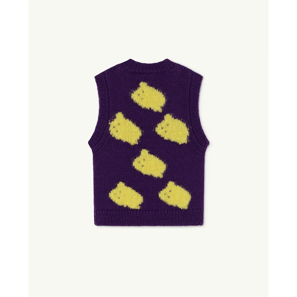 The Animals Observatory Arty Bat Weste, Lilac, 2Y The Animals Observatory Arty Bat Weste, Lilac, 2Y