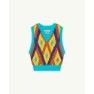 The Animals Observatory Bat Pullover, Blue logo, 3Y