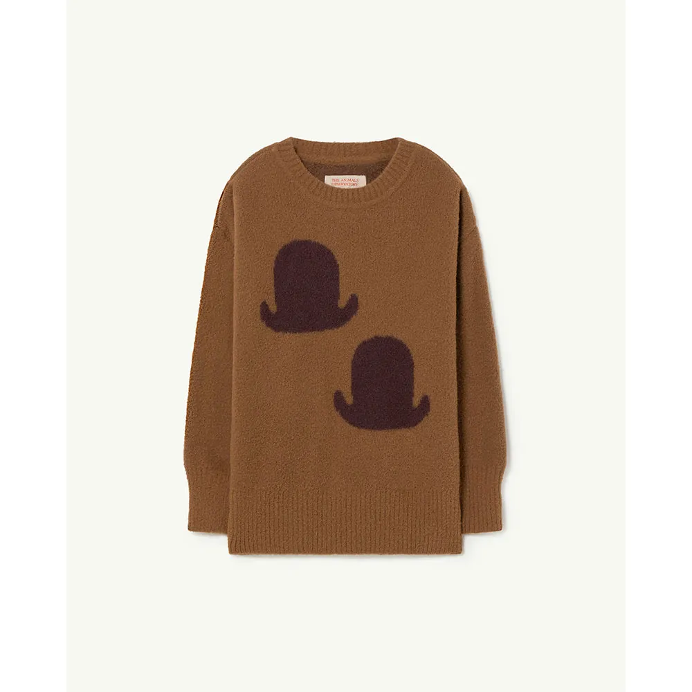 The Animals Observatory Graphic Bull Pullover, Brown, 8Y The Animals Observatory Graphic Bull Pullover, Brown, 8Y