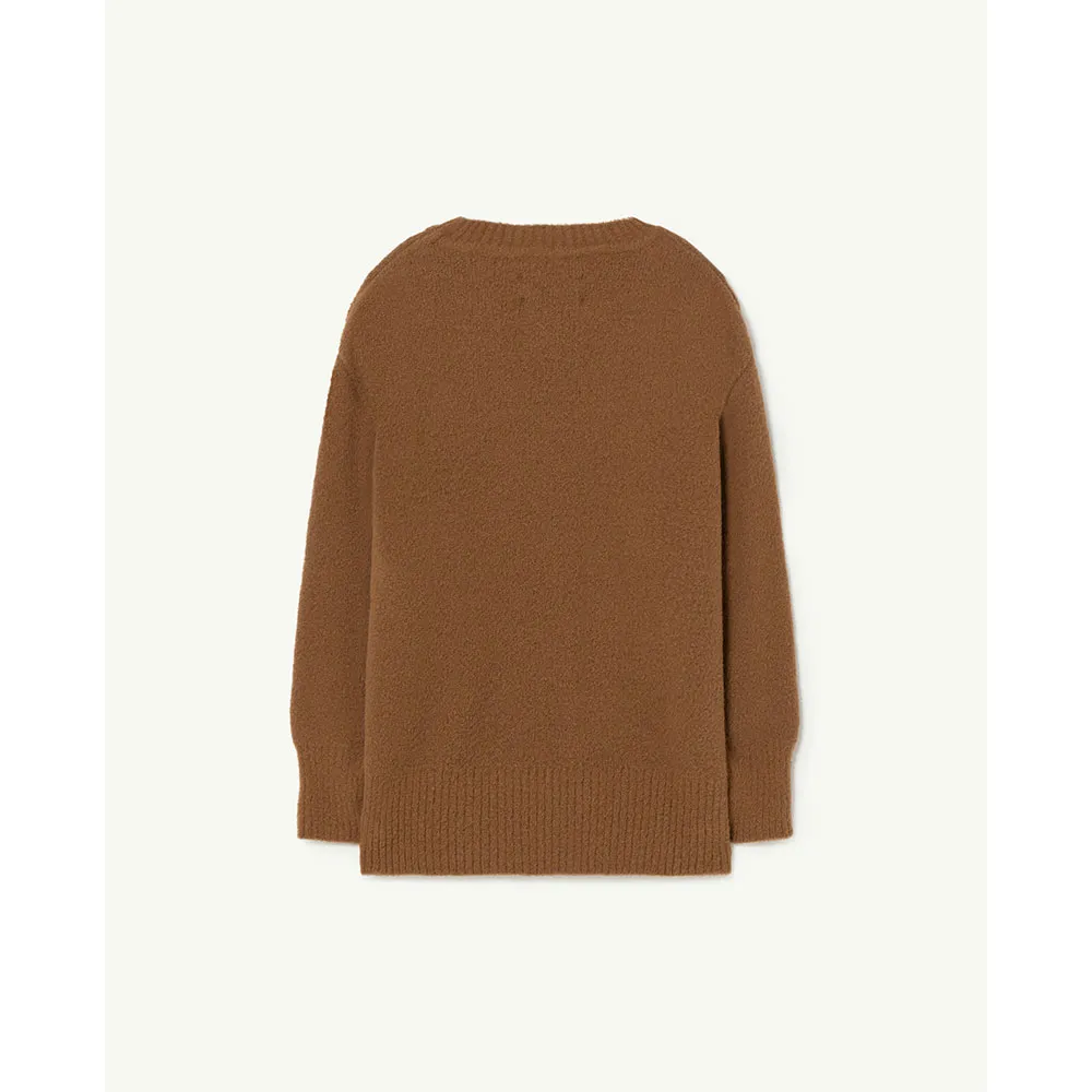 The Animals Observatory Graphic Bull Pullover, Brown, 8Y The Animals Observatory Graphic Bull Pullover, Brown, 8Y