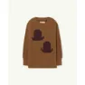 The Animals Observatory Graphic Bull Pullover, Brown, 8Y