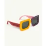 Purple / yellow / pink / red