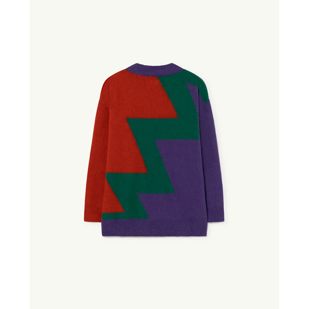 The Animals Observatory Tricolor Bull Pullover The Animals Observatory Tricolor Bull Pullover