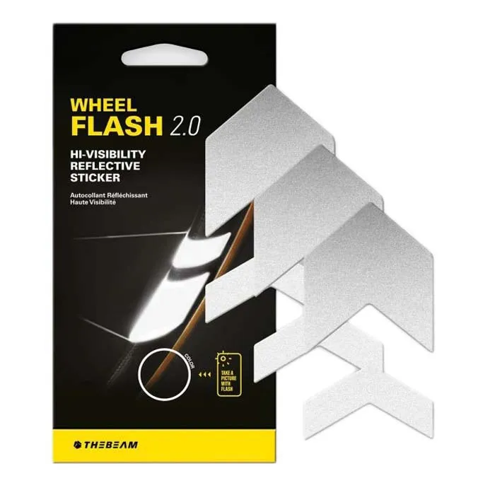 THE BEAM Flash 2.0 Radreflektor, Black / rainbow, One Size THE BEAM Flash 2.0 Radreflektor, Black / rainbow, One Size