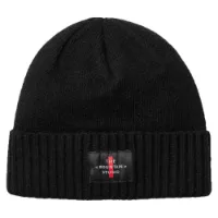 The Mountain Studio Cashmere Mix Cross Logo Mütze The Mountain Studio Cashmere Mix Cross Logo Mütze