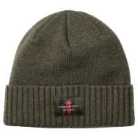 The Mountain Studio Cashmere Mix Cross Logo Mütze The Mountain Studio Cashmere Mix Cross Logo Mütze
