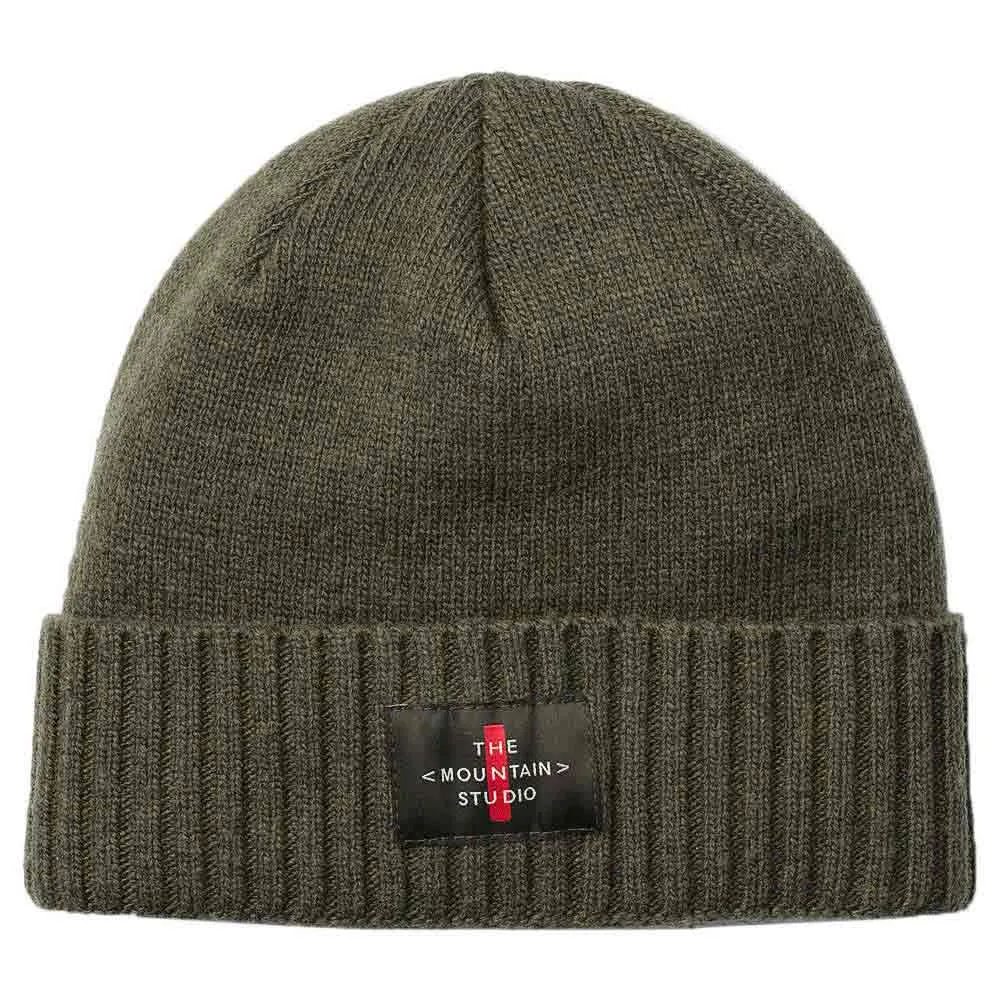The Mountain Studio Cashmere Mix Cross Logo Mütze The Mountain Studio Cashmere Mix Cross Logo Mütze