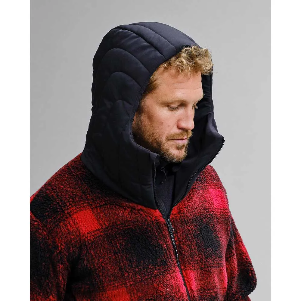 The Mountain Studio Rocky Mountain Check Fleece Mit Durchgehendem Reißverschluss, High risk red The Mountain Studio Rocky Mountain Check Fleece Mit Durchgehendem Reißverschluss, High risk red