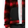The Mountain Studio Rocky Mountain Check Fleece Mit Durchgehendem Reißverschluss, High risk red
