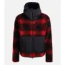The Mountain Studio Rocky Mountain Check Fleece Mit Durchgehendem Reißverschluss, High risk red